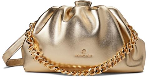 michael kors gold clutch bag uk|Michael Kors nola clutch bag.